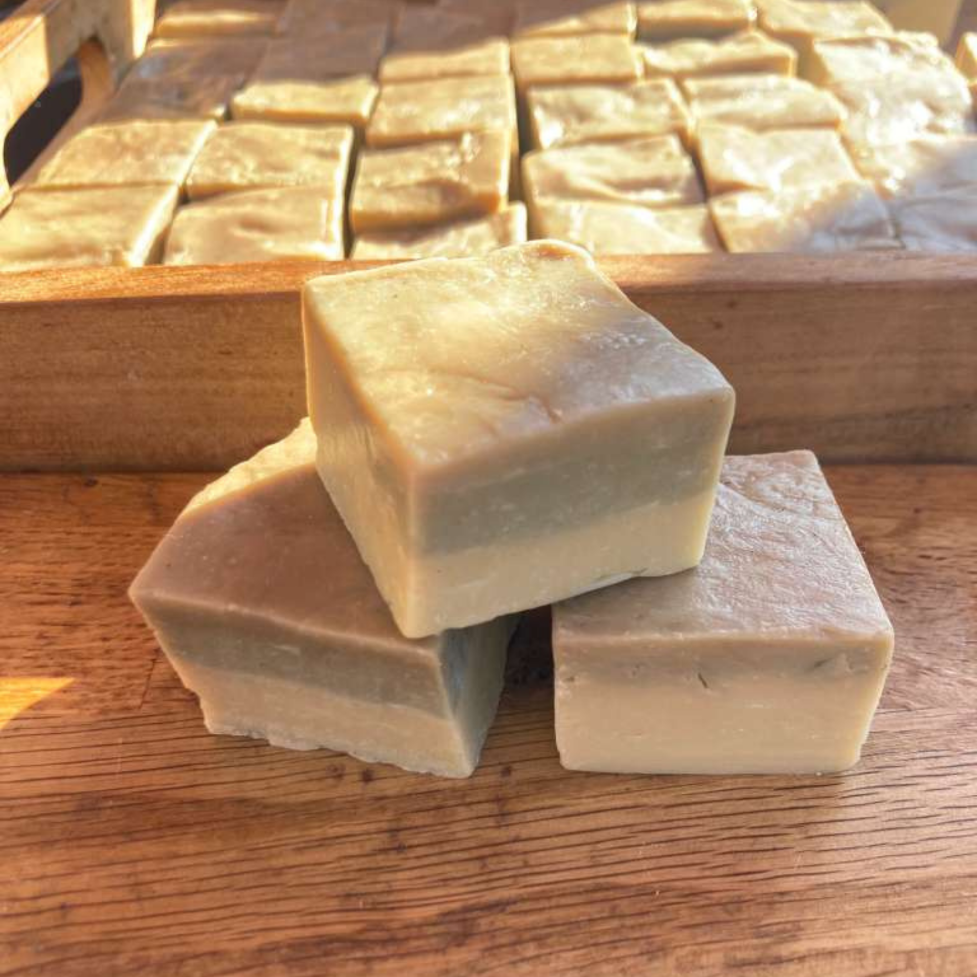 Gezichtszeepjes | Groene klei