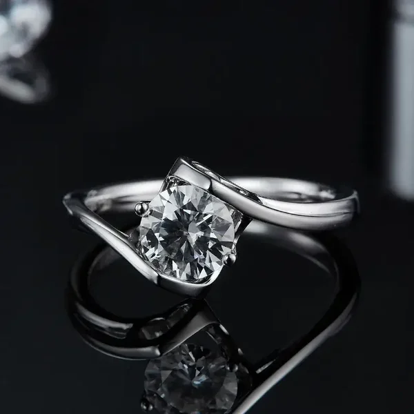 Bague de Fiançailles Diamant de Culture Incolore 1.06 ct