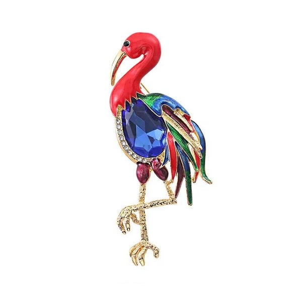 Broche Flamant Rose