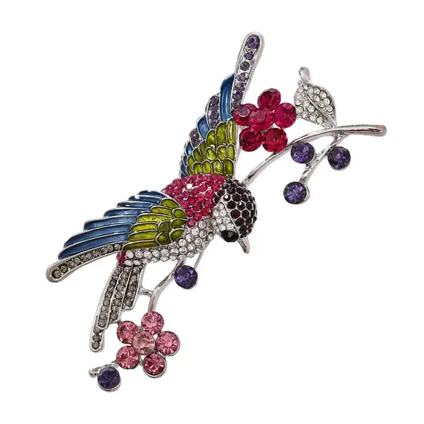 Broche XL Oiseau Branche
