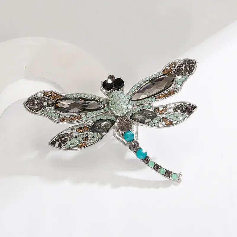 Broche Libellule Maximaliste De Couleur Pastel