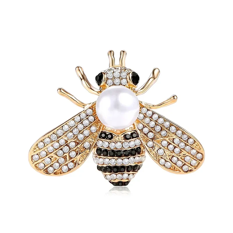 Broche Abeille Avec Perle