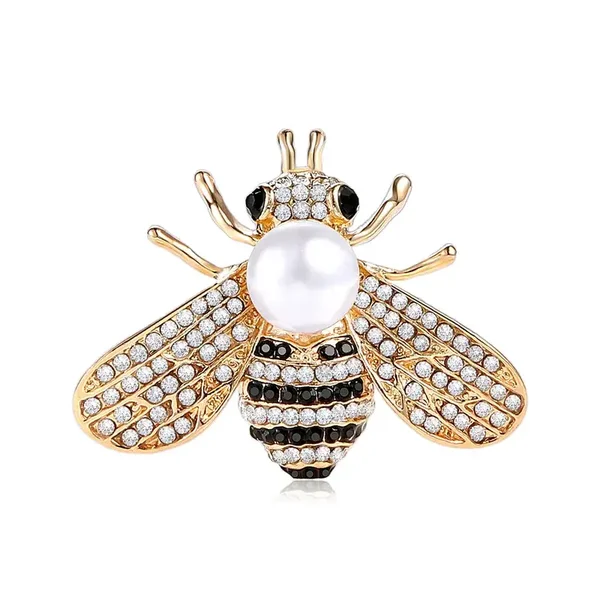Broche Abeille Avec Perle