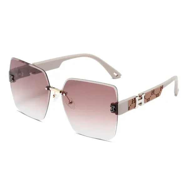 Lunettes de Soleil H Avec Etui En Cuir