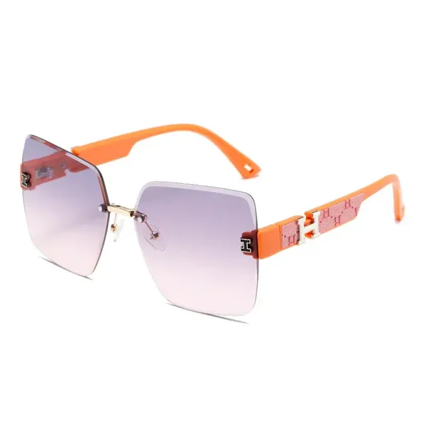 Lunettes de Soleil H Avec Etui En Cuir