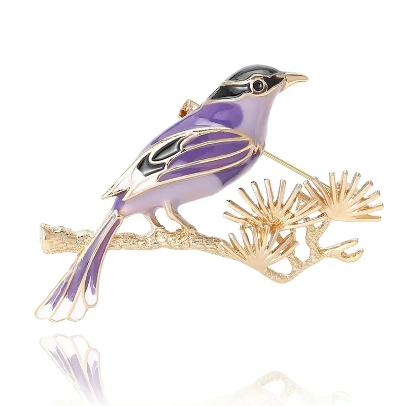 Broche Oiseau sur branche