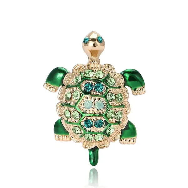 Broche Tortue Coloris Vert