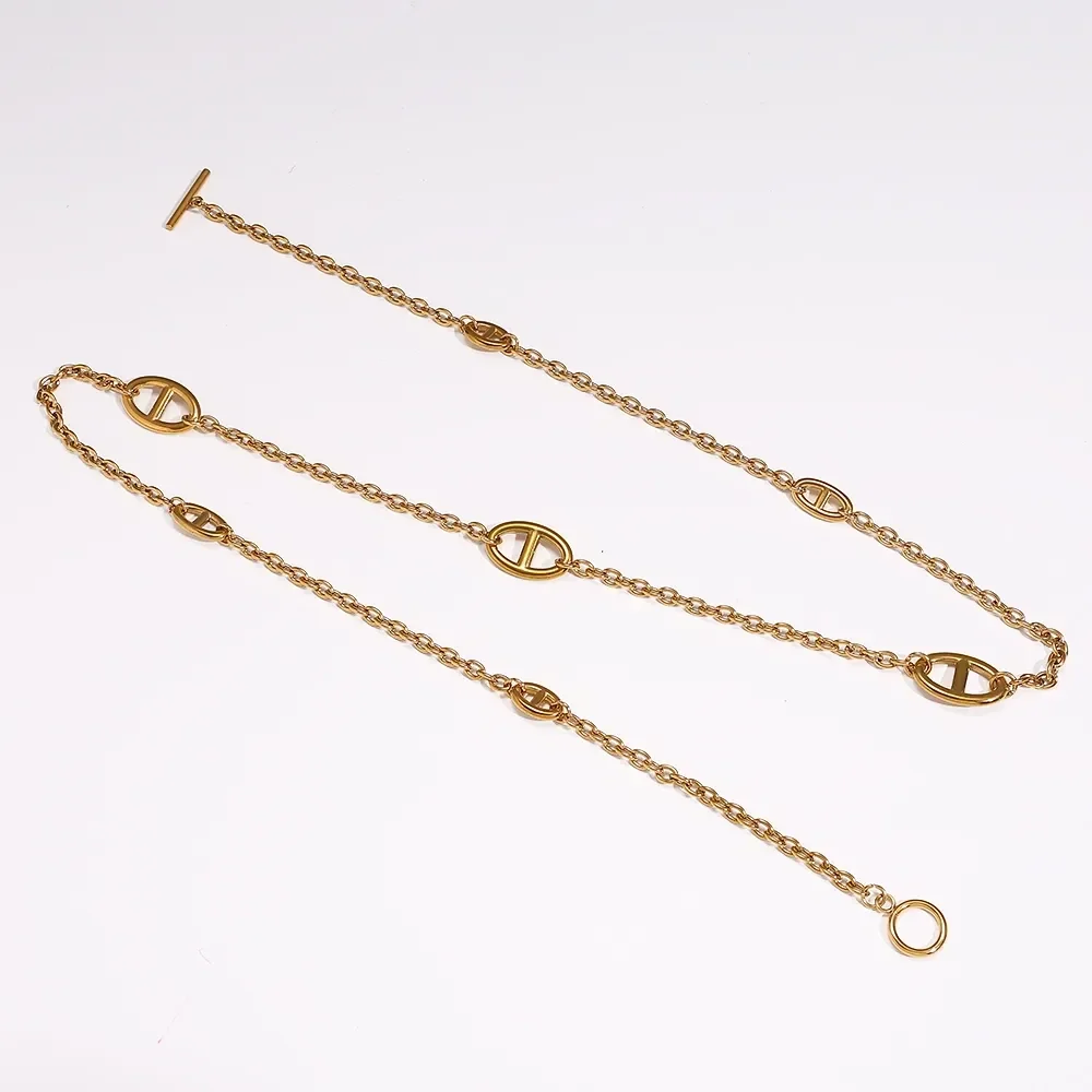 Collier Sautoir XL Doré à l'Or Fin