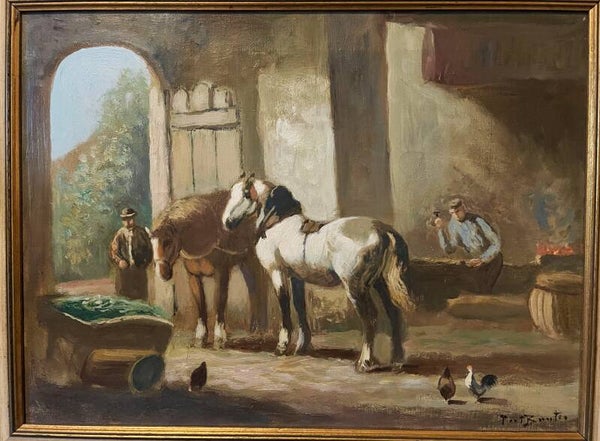 Piet Bouter (1887-1968)  - Paardenstal