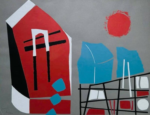 Jo van Dijk (1931-2000) - Huizencompositie