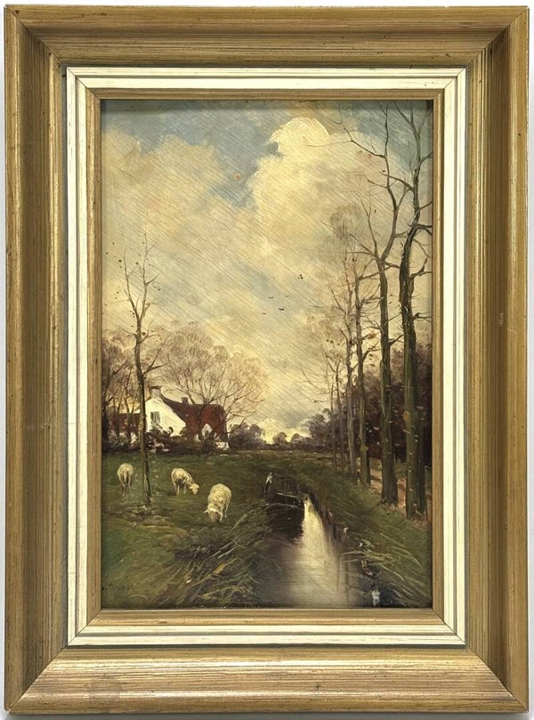 Charles Paul Gruppe (1860–1940) - Hollands Landschap