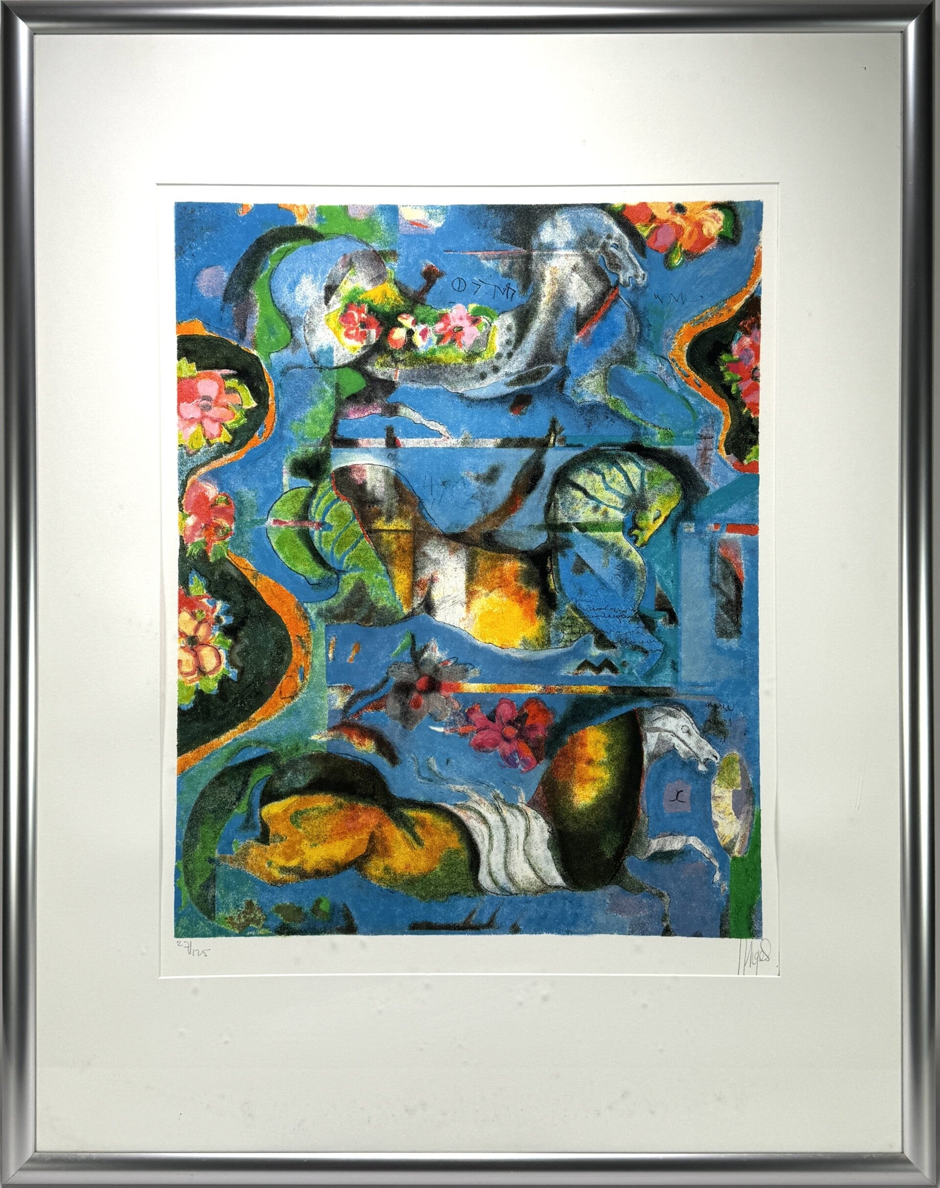 Astrid Engels (1941)  - Paarden en Bloemen