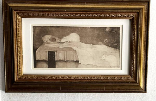 Jan Mankes (1889 -1920) - Witte muizen op perkamenten boekband