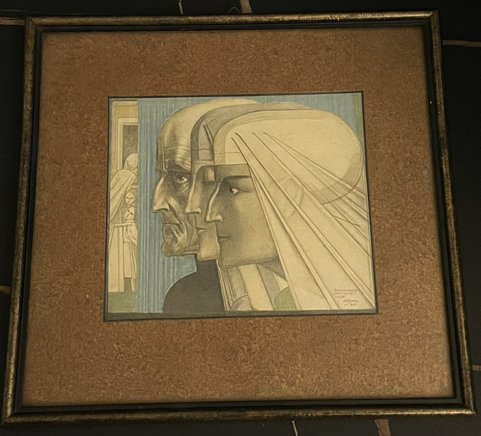 Jan Toorop (1858-1928) - Bezonkenheid, Meditatie en Vuur