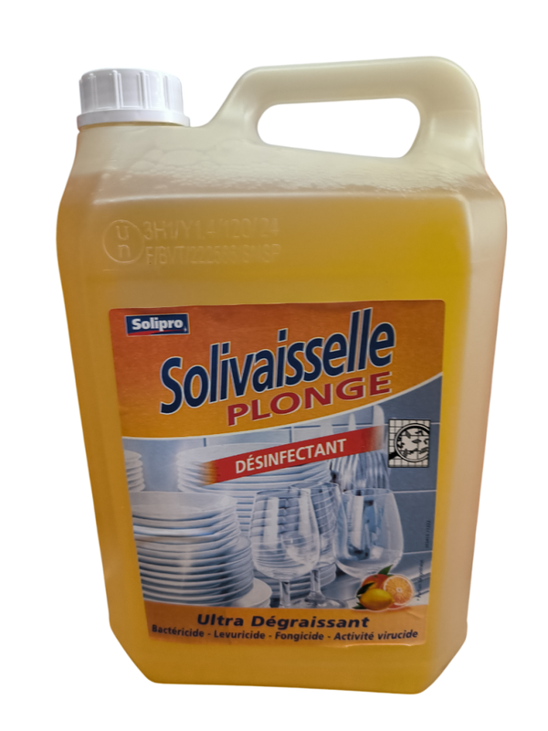 Solivaisselle Agrumes Liquide vaisselle ultra dégraissant et désinfectant 5 Litres