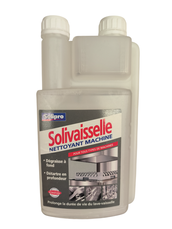 Solivaisselle Nettoyant Machine 1L LIQUIDE NETTOYANT MACHINE 2EN1 Détartre et dégraisse efficacement