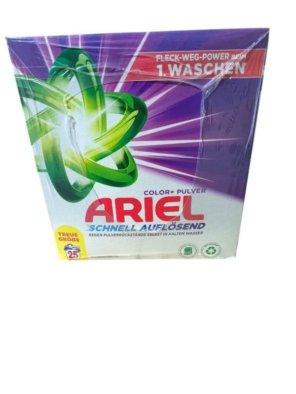 ARIEL Lessive en poudre Color , 1,5 kg - 25 lavages