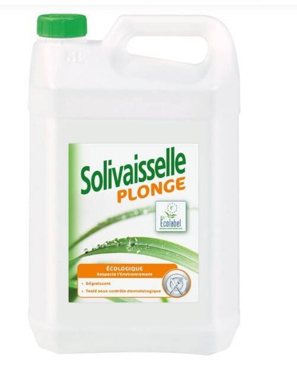 Solivaisselle EcoLabel Ecologique Liquide vaisselle ultra dégraissant  5 Litres
