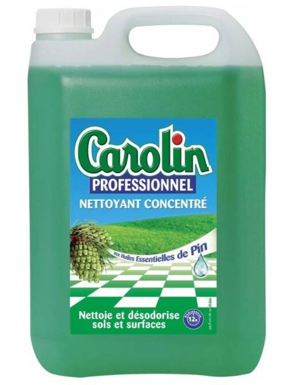Nettoyant universel multi surfaces parfumé Pin professionnel Carolin bidon de 5 L