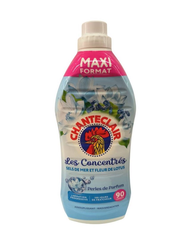 Chante Clair Les Concentrés  Assouplissant Liquide Concentré Fleur de Lotus  1.8L 90 lavages Maxi Format
