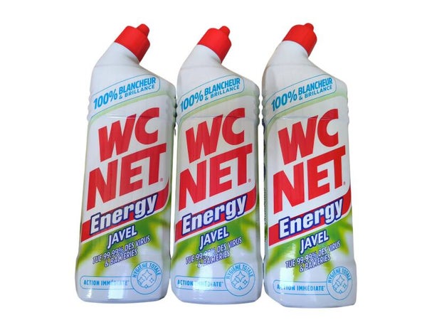 Lot de 3 Wc Net Energy Javel 100 % Blancheur & Brillance Action Immédiate ( 3 x 750 ml )