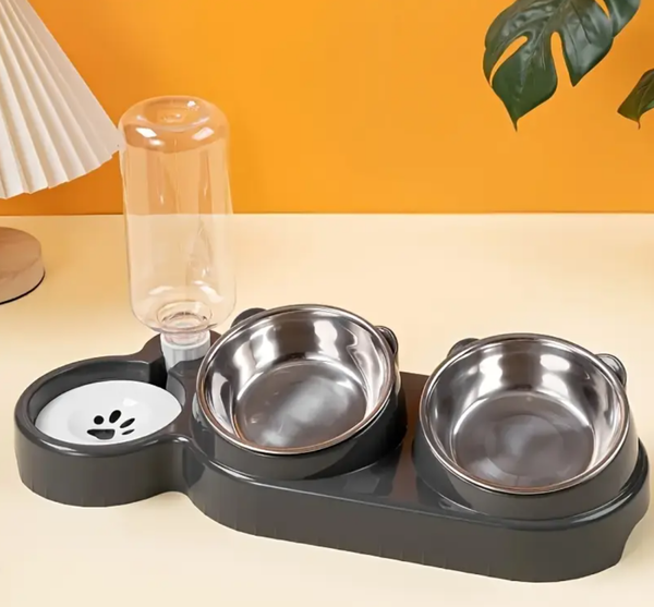 3-in-1 Automatic Pet Feeder & Water Dispenser