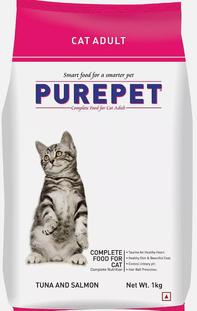 Tuna & Salmon Adult Cat Food Purpet 1 Kg