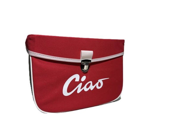 Satteltasche Rot Grau Piaggio Ciao