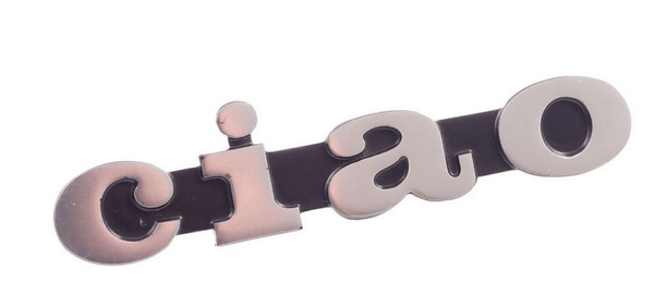 Schriftzug Embleme Logo Seitendeckel Vespa Piaggio Ciao