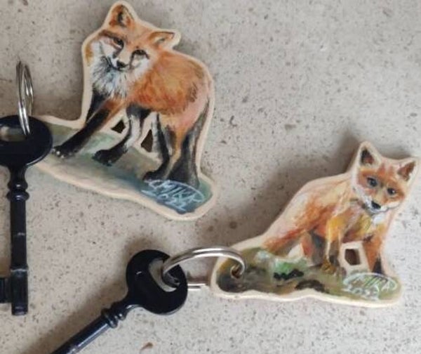 Handgemaakte sleutelhanger Raposa