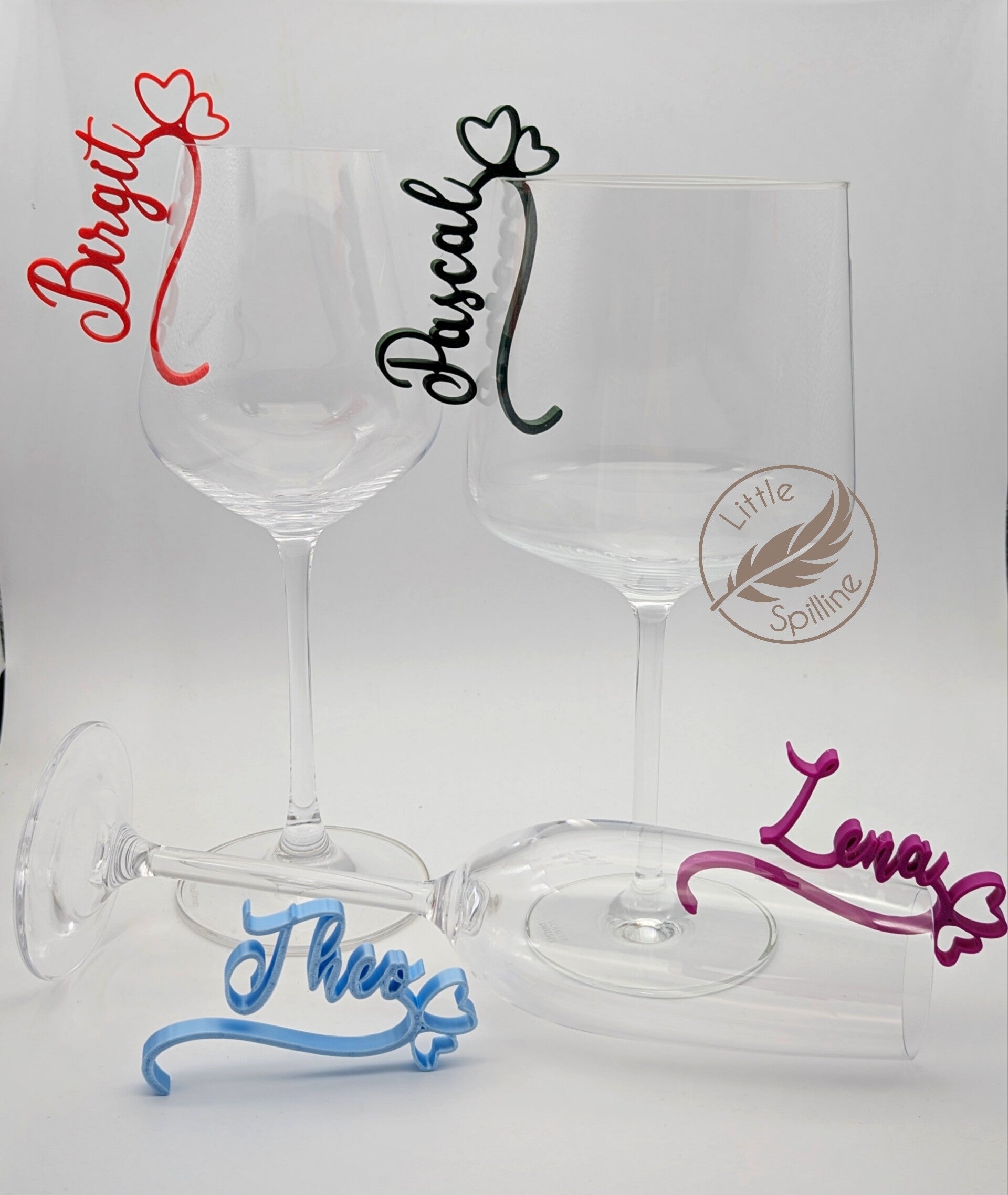 Namensstecker fürs Glas