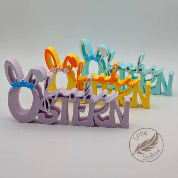 Schriftzug "Frohe Ostern"