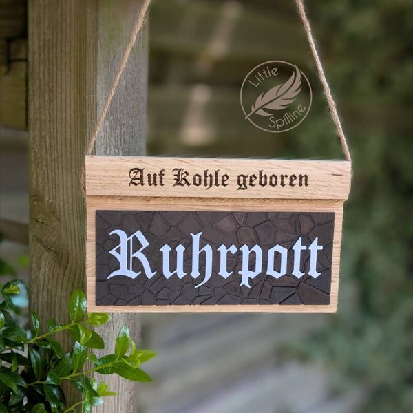 Schild "Ruhrpott auf Kohle"