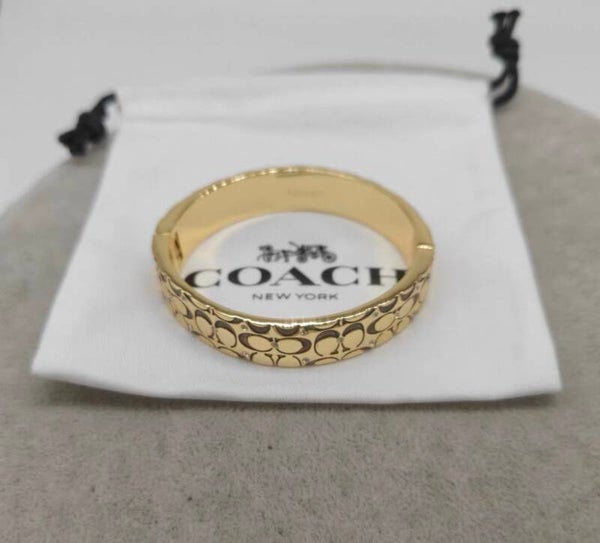 Coach Signature Hinged Bangle