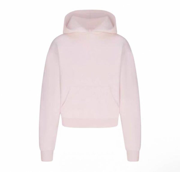 SKIMS Cotton Fleece Classic Hoodie in Barley Pink