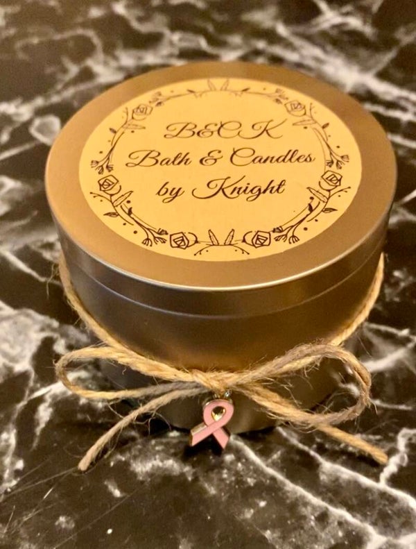 Bouquet (Chanel #5 inspired) Candle w/ Charm (Rose Gold)