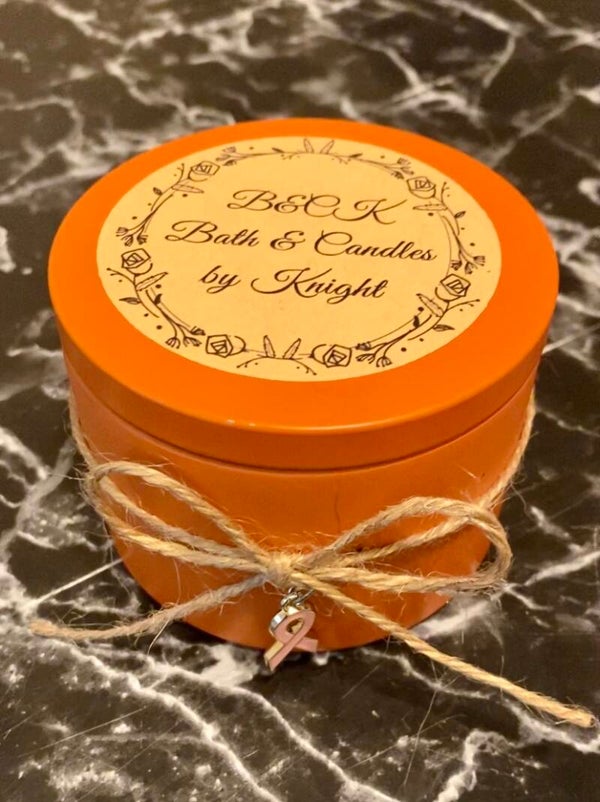 Bouquet (Chanel #5 inspired) Candle w/ Charm (Orange)