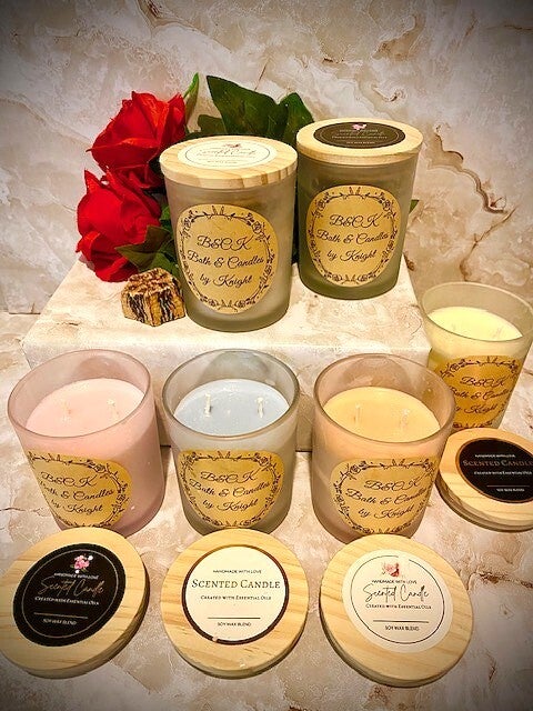 Bath & Candles by Knight gentle scented candles are an excellent choice to enjoy in a study while reading a book, bathroom during a relaxing bubble bath after a long day, during meditation exercises or can serve as an enjoyable gift for a special occasion