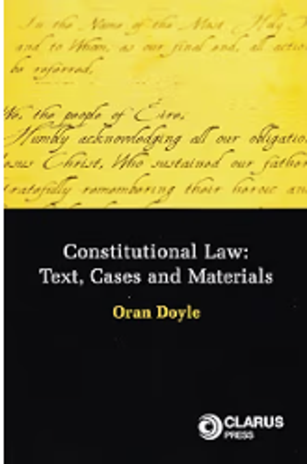 Constitutional Law: Text, Cases and Materials