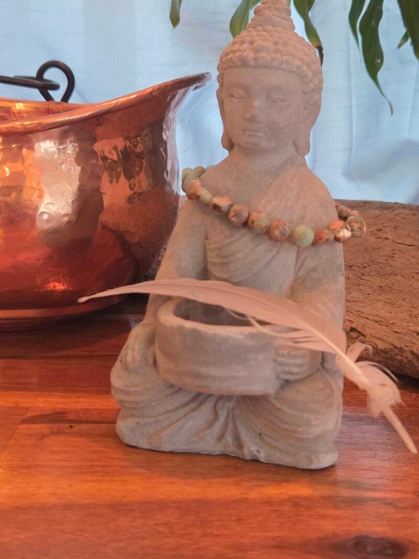 💫 Bracelet en Shoushan terreux marbré turquoise – Pierre d’harmonie et de sagesse tranquille