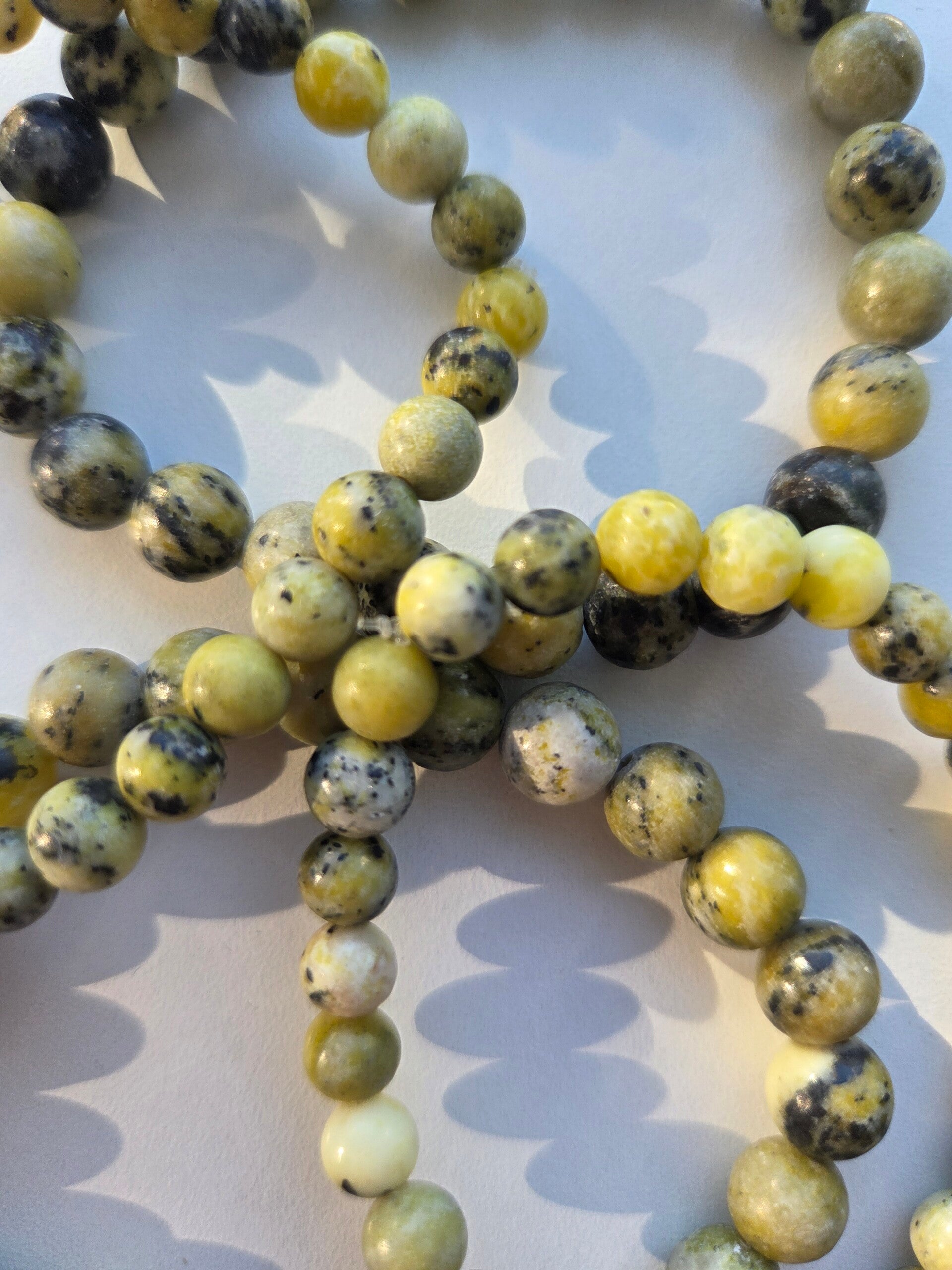 Bracelet en Turquoise Vert et Jaune – Pierre du cœur solaire et de la joie retrouvée