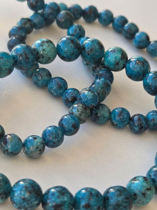 Bracelet en Jaspe Tacheté Bleu – Pierre d’ancrage, de calme et de clarté intérieure