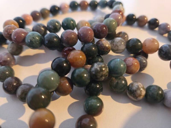 Bracelet en Agate indienne – Pierre d’équilibre, de protection et d’harmonie intérieure