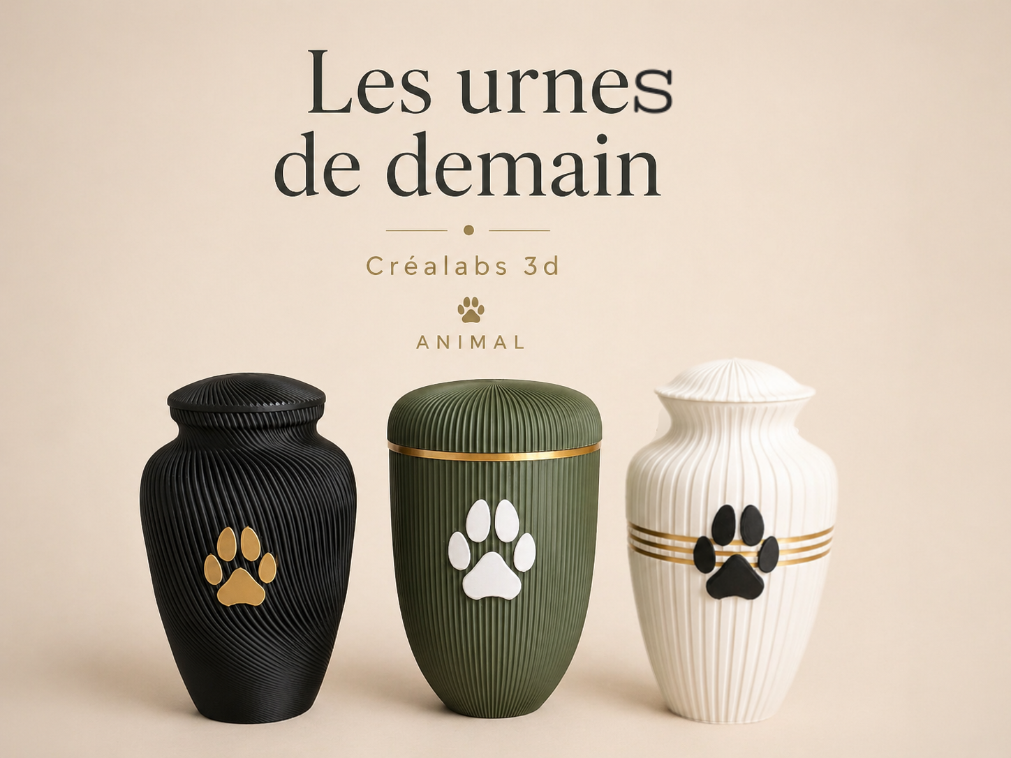 Urne pour chien et chat avec patte