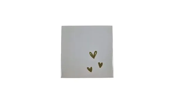 Tegeltje – 3 hartjes