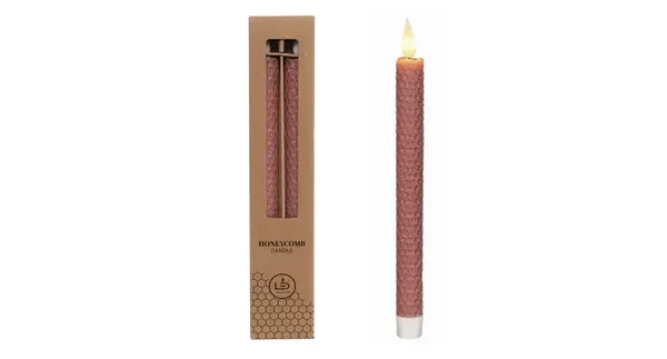 Led kaars Mauve