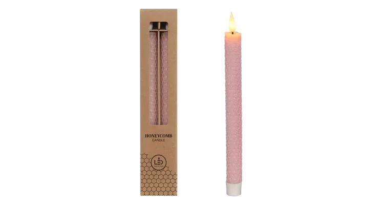 Led kaars Roze