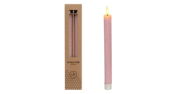 Led kaars Roze