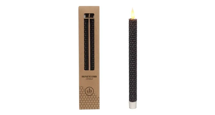 Led kaars Zwart