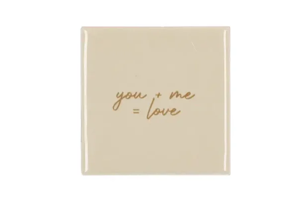Tegeltje – You + Me = Love